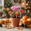 Amanite tue-mouches bouchons décoratifs en bois bouchons de fleurs bois 18cm 12 pcs | Floristik24.be