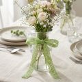 Ruban de dentelle, ruban décoratif, vert, 18 mm de large, 20 m de long | Floristik24.be