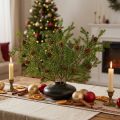 Branches de pin artificielles avec pommes de pin, 48 cm – Décoration de Noël, lot de 3 branches vertes | Floristik24.be