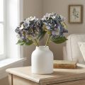 Fleurs artificielles en hortensia bleu grand Ø15cm L58cm 2pcs | Floristik24.be