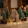 Décoration de maison en bois Maison de Noël décoration de maison en bois support en bois H10cm | Floristik24.be