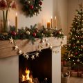 guirlande étoiles dorées métal 180 cm décoration de Noël | Floristik24.be