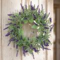 Couronne de lavande floquée Ø25cm | Floristik24.be