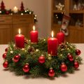 Mini boule de Noël rouge mat et brillant Ø2,5cm 22 pcs | Floristik24.be