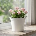 Pot plastique “Irys” blanc Ø25cm H21cm 1 pce | Floristik24.be
