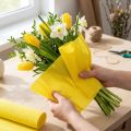 Papier Crêpe Fleuriste Jaune 50x250cm | Floristik24.be