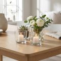 Pot en verre Ø10cm clair 12pcs | Floristik24.be