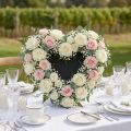 Coeur en mousse florale noir 33 cm 2 pièces décoration de mariage | Floristik24.be