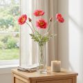 Coquelicots Fleurs Artificielles Roses Artificielles Ø6–7cm L78cm 3pcs | Floristik24.be