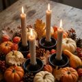 Bougies en bâton bougies marron bougie décoration automne Ø21/170mm 6 pcs | Floristik24.be