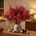 Buisson d'eucalyptus plante artificielle rouge eucalyptus 28cm 3pcs | Floristik24.be