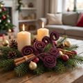 Décoration sèche Palm Male vin rouge 25 pièces | Floristik24.be