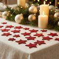 Décoration à disperser étoiles rouge, mica 4-5cm 40pcs | Floristik24.be