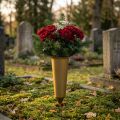Vase funéraire or 33cm | Floristik24.be