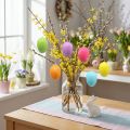 Oeufs de Pâques à suspendre colorés 6cm 12 pcs | Floristik24.be