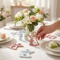 Décoration à disperser ange rose/blanc 24 pcs | Floristik24.be