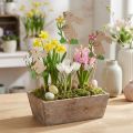 Bouchon de fleur lapin en bois 9cm 12 pcs | Floristik24.be