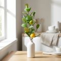 Branche de citronnier décorative, fleurs, fruits, plantes méditerranéennes artificielles, H 68 cm | Floristik24.be