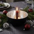Bougeoir Bougeoir Argent Noir Ø13cm H6.5cm | Floristik24.be