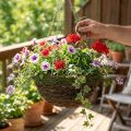 Panier suspendu brun panier suspendu plantes vignes mousse Ø31cm | Floristik24.be