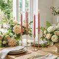 Bougies torsadées bougies spirales rose Ø1,4cm H18cm 4pcs | Floristik24.be