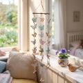 Carillon éolien décoration papillons décoration de fenêtre bois Ø15cm 55cm | Floristik24.be