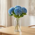 Fleurs artificielles décoration hortensia artificielle bleu 69cm | Floristik24.be