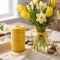 Ruban de jute cordon de jute ruban décoratif ruban de jute jaune Ø4mm 100m | Floristik24.be
