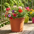 Pot « Irys » plastique terre cuite Ø33cm H27,5cm 1 pce | Floristik24.be