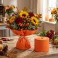 Crêpe Fleur orange L10cm grammage 128g/m² L250cm 2pcs | Floristik24.be