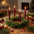 Couronne de sapin artificielle, vert-brun avec pommes de pin, décoration de Noël, Ø49cm | Floristik24.be