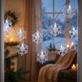 Décoration de fenêtre LED Noël blanc froid pour batterie 25×90cm | Floristik24.be