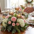 Photophore à brancher avec bougie verre doré Ø7cm 4 pcs | Floristik24.be