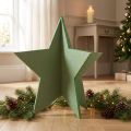 Etoile décorative en feutrine à poser décoration de Noël feutrine vert H62cm | Floristik24.be