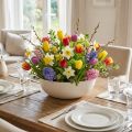 Bol à fleurs bol en plastique beige chiné Ø30cm 3pcs | Floristik24.be
