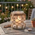 Coquillages décoratifs en verre macramé décoration de table décoration à suspendre Ø14cm | Floristik24.be