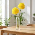 Allium Fleur Jaune Oignon Artificiel 80cm Ø14,5cm 2pcs | Floristik24.be