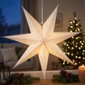 Étoiles décoratives en papier blanc 45 cm avec perforations pour éclairage | Floristik24.be