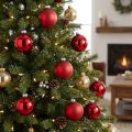 Verre boule de Noël Ø6cm rouge mix 24 pcs | Floristik24.be