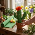 Papier crépon fleuriste vert 50x250cm | Floristik24.be
