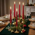 Bougies coniques 250/23 rubis (12 pièces) | Floristik24.be