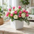 Cube pour composition florale Barquette 7×7×6cm Blanc 10pcs | Floristik24.be