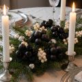 Mini boules de Noël sur fil verre noir Ø25mm 140 pcs | Floristik24.be