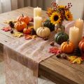 Chemin de table automne chemin de table décoration feuille orange or 48x450cm | Floristik24.be