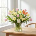 Papillons décoratifs sur plumes en fil orange jaune 7×11cm 12 pcs | Floristik24.be
