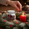 Verre avec étoiles rouges 9cm | Floristik24.be
