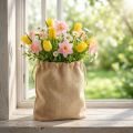 Sac en jute 28×10cm H40cm | Floristik24.be