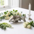 Déco poisson argent antique 14cm | Floristik24.be