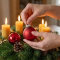 Boule de Noël Ø4cm rouge brillant/mat 24 pcs | Floristik24.be