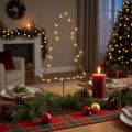 Sapin de Noël LED, fonctionne sur piles, décoration de table intérieure, 47 cm | Floristik24.be